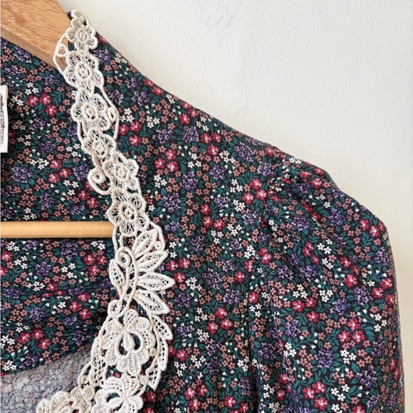 1970s Gunne Sax Floral Prairie Dress - Picture 8 of 11